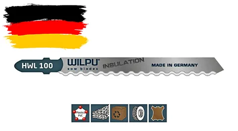 Пилка WILPU HWL 100 MESSER 5шт/уп. до 50мм (аналог Т113A) для мягкой резины, кожи, изоляц.материала.