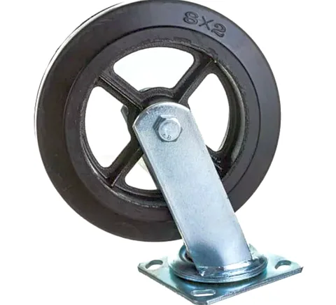 Колесо большегрузное обрезиненное поворотное SIZE:10"(250мм) Нагрузка 350 кг. SCD 85