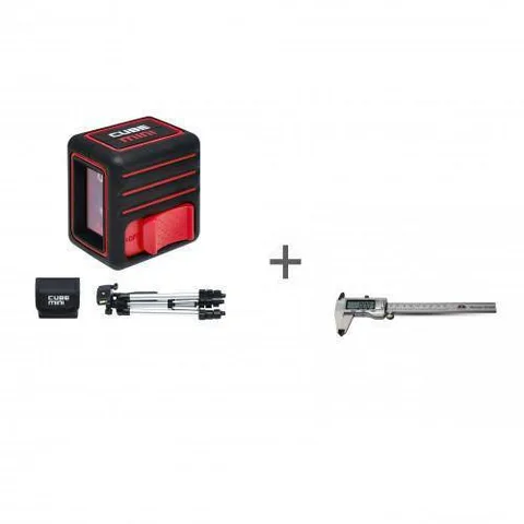 Комплект Лазерный уровень ADA CUBE MINI Professional Edition + Штангенциркуль цифровой ADA Mechanic 