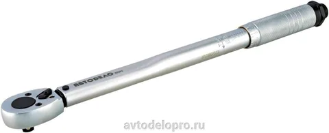Ключ динамометрический предельный правая-левая резьба  1/4" (5-25 Нм; L=275 мм) АвтоДело