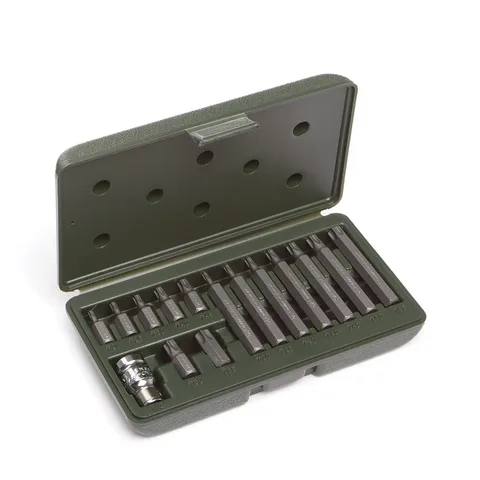 Набор вставок 3/8" TORX 15предм.(Т20,Т25,Т30,Т40,Т45,Т50,Т55 L=30 и 75мм с перех.1/2") "ДТ"