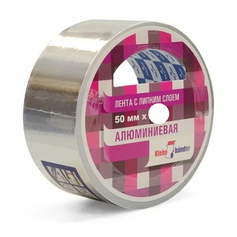 Лента алюминиевая (скотч) 50 мм х 25 м 50 мк Klebebander/24 TAK503T