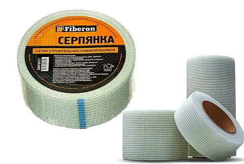 Серпянка (сетка малярная)  43мм*20м самоклеющаяся Fiberon. SMF040T/72