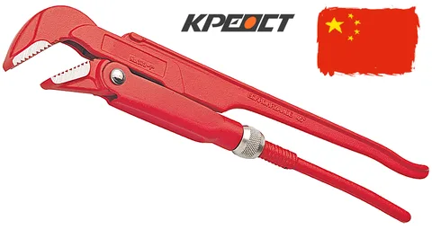 Ключ трубный разводной губки 45° "Креост"  (1 1/2").