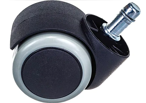 Колесо мебельное поворотное штырь D11 SIZE:2"(50 мм) обрезиненное, нагрузка 30 кг. 6009050D11
