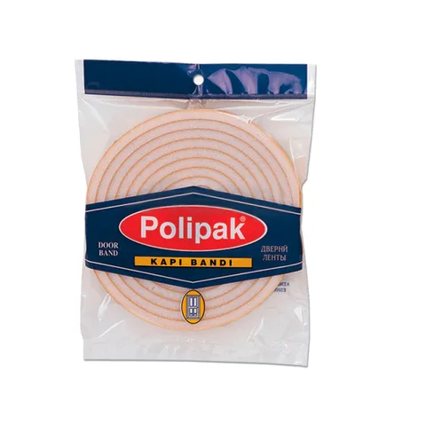 Уплотнитель  поролоновый для дверей 8*22 мм 3,6 м Polipak (64шт)