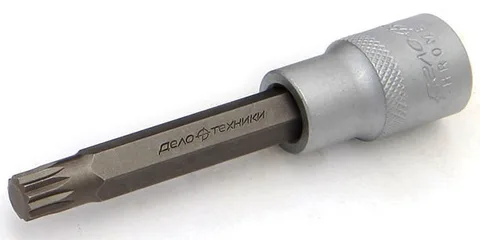 Головка со вставкой 1/2" Spline М10  L=100мм "ДТ" (10шт)