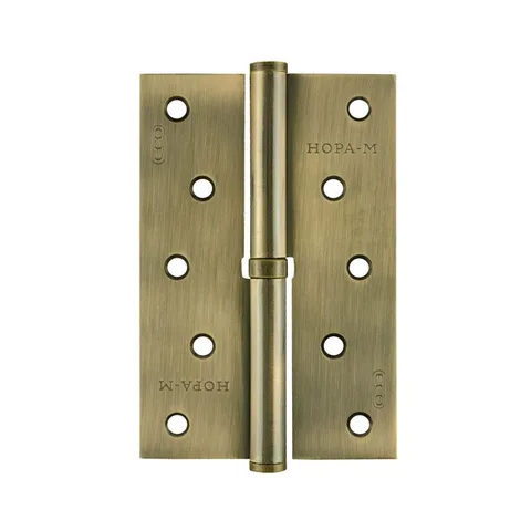 Петля накладная 750-5"-FНР-ЕСО (брон.покр.)правая (120*80*2,5)  "Нора-М"