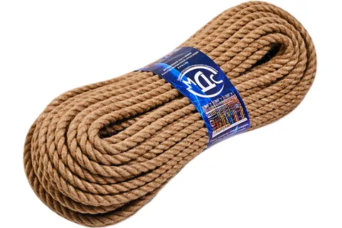 Канат джутовый 12 мм  4 пр. 20 м (уп)