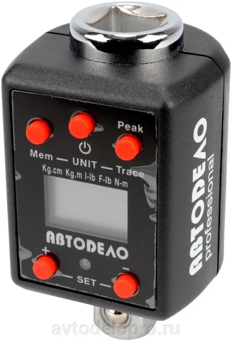 Ключ динамометрический цифровой 1/2" (40-200 Нм) АвтоДело