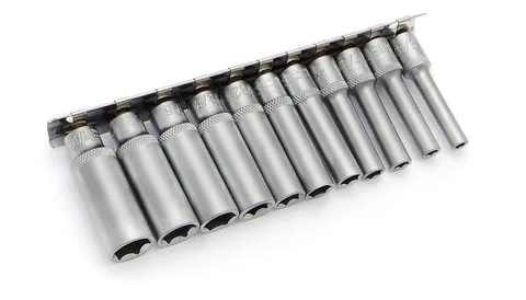 Набор головок 6-гр.дюймовых 1/4" 11шт(5/32",3/16",7/32",1/4",9/32",5/16",11/32",3/8",7/16") "ДТ"
