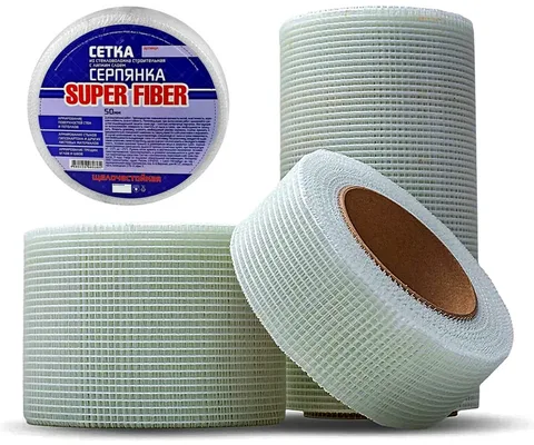 Серпянка (сетка малярная)  50мм* 90м самоклеящаяся Super Fiber/24, SF090