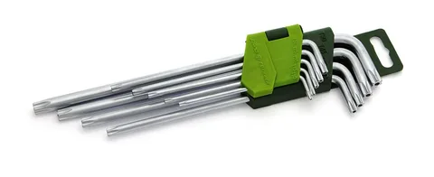 Набор ключей TORX 9шт.с отверстием длинных.(Т10,Т15,Т20,Т25,Т27,Т30,Т40,Т45,Т50) "ДТ" (10шт)