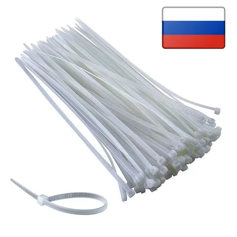 Хомут пластиковый 2,5 х 100 бел. (уп.100 шт.)TORK