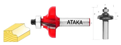 Фреза Атака кромочная калевочная D38,1/ф8/H15,9 =38204=