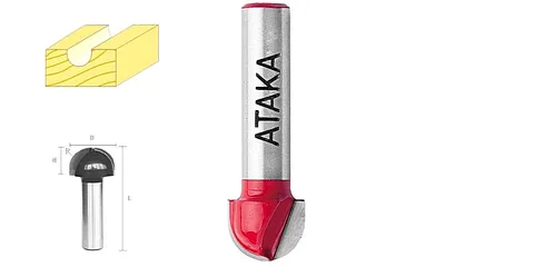 Фреза Атака пазовая галтельная D9,5/ф8/H9,5 =2516990=  