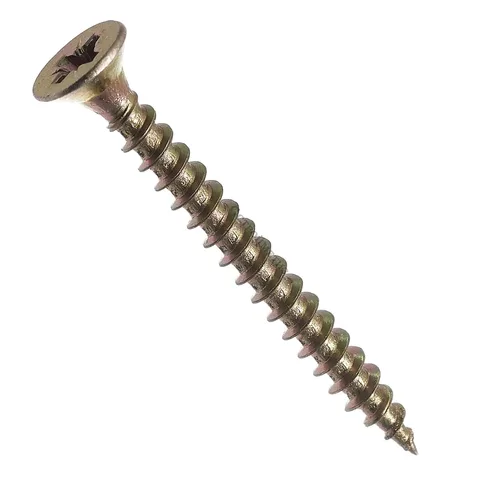 Саморез универсальный 6x120 желтый цинк потай (150 шт.) (12 уп.)