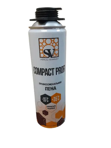 Профессиональная монтажная пена всесезонная 250 мл (350г) SV COMPACT PROFI (12 шт.)