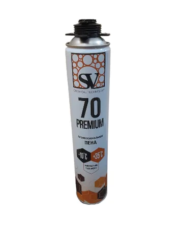 Профессиональная монтажная пена всесезонная 870 мл (1020г) SV PREMIUM 70 (12 шт.)