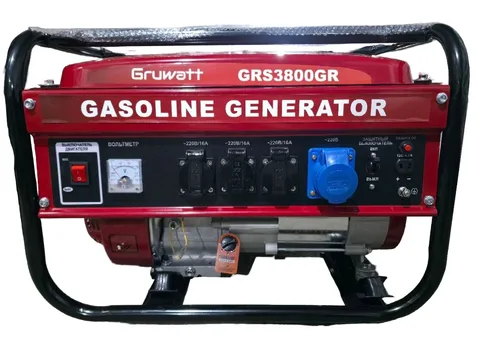Генератор газовый-бензиновый гибридный GRS 3800 GR/GB GRUWATT
