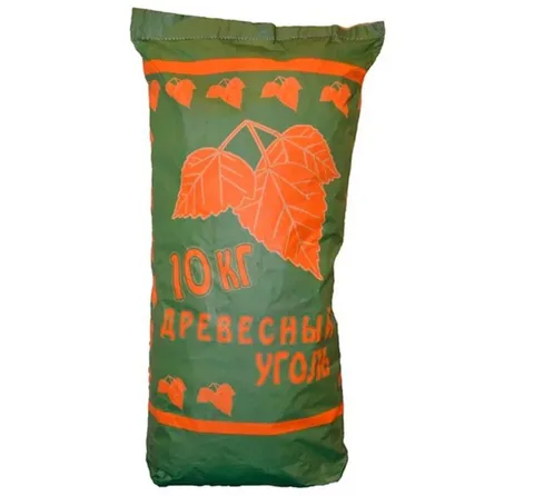 Уголь древесный 10 кг ГОСТ (березовый) (Зеленый мешок) 