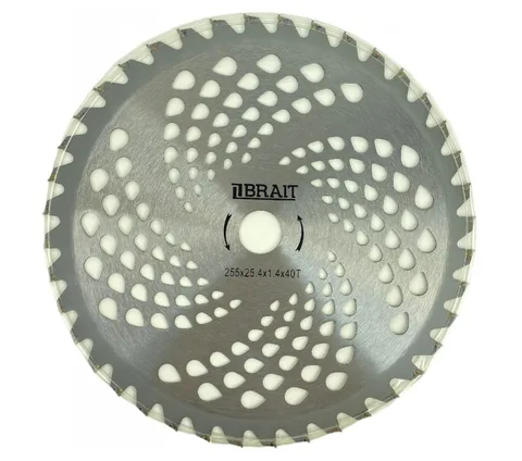 Нож для триммера BTB40-1 255*25,4 40T (с победитовыми напайками) BRAIT