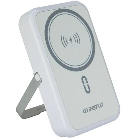 Внешний аккумулятор Power bank LFP 10000 с магнитом и беспроводной зарядкой "Энергия"