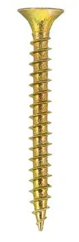 Саморез универсальный 6x 80 желтый цинк потай (ПРОМО 1300шт.)